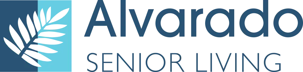 Alvarado Senior Living Leaf and Word Logo